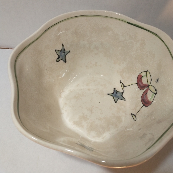 Julia Junkin PAPA Serving Bowl-CERTIFIED INTERNATIONAL  10" ROUND - Picture 10 of 15